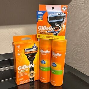 Fusion ProGlide Razor and Shaving Gel Set - Orange